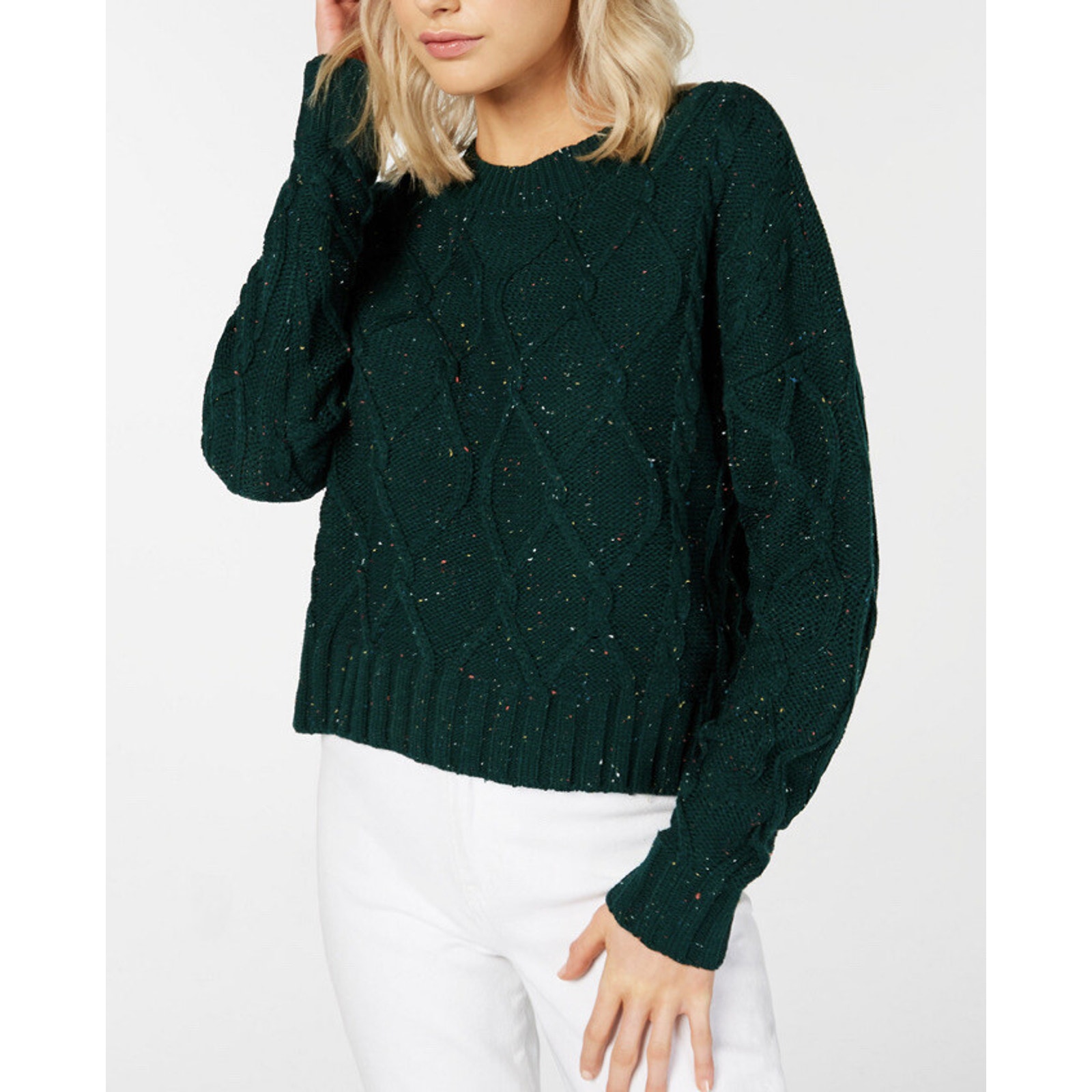 Ultra Flirt Juniors Sweater Size S Knitted Crewneck Long Sleeves Sweater A004561